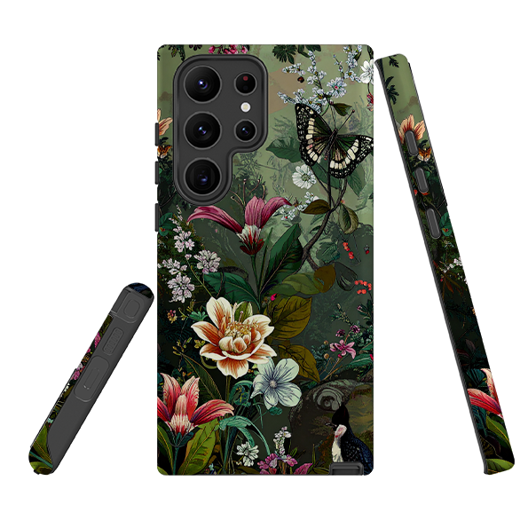 Samsung Tough Case - Green Vyne Butterfly