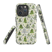 iPhone MagSafe Tough Case -  Green Xmas Trees By Elisabeth Haager