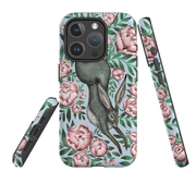 iPhone MagSafe Tough Case - Hare and Peonies By Catherine Rowe