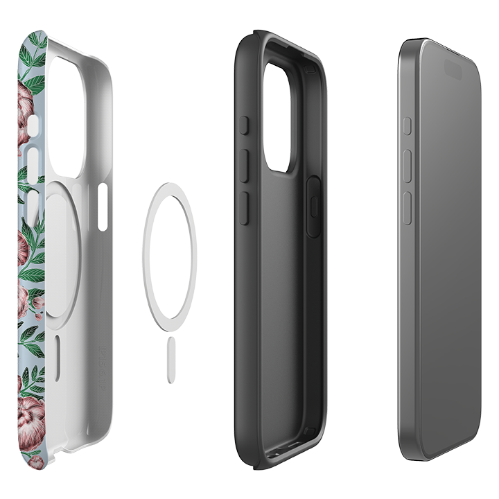 iPhone MagSafe Tough Case -  Hare and Peonies By Catherine Rowe