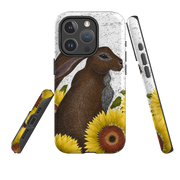 iPhone MagSafe Tough Case - Hare With Sunflowers By Catherine Rowe