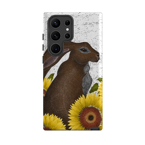 Samsung Tough Case - Hare With Sunflowers By Catherine Rowe