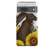 Google Tough Case -  Hare With Sunflowers By Catherine Rowe