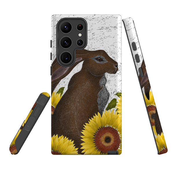 Samsung Tough Case - Hare With Sunflowers By Catherine Rowe