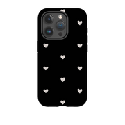 iPhone Tough Case - Hearts Black