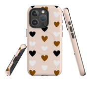 iPhone MagSafe Tough Case -  Hearts Pale