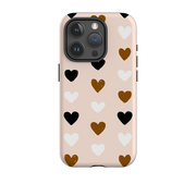 iPhone Tough Case - Hearts Pale
