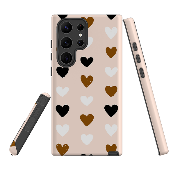 Samsung Tough Case - Hearts Pale
