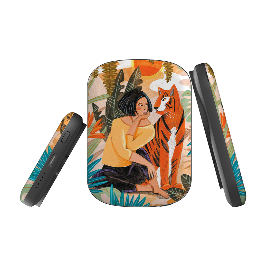 MagSafe Power Bank - Hello Tiger By Caroline Bonne Muller