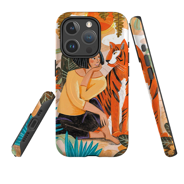 iPhone MagSafe Tough Case -  Hello Tiger By Caroline Bonne Muller