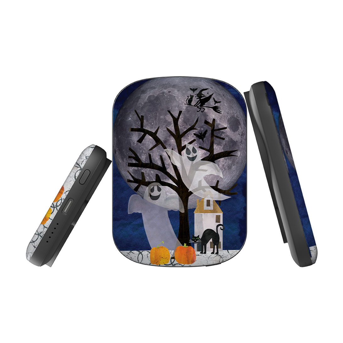 MagSafe Power Bank - Halloween Moon By Tracey English