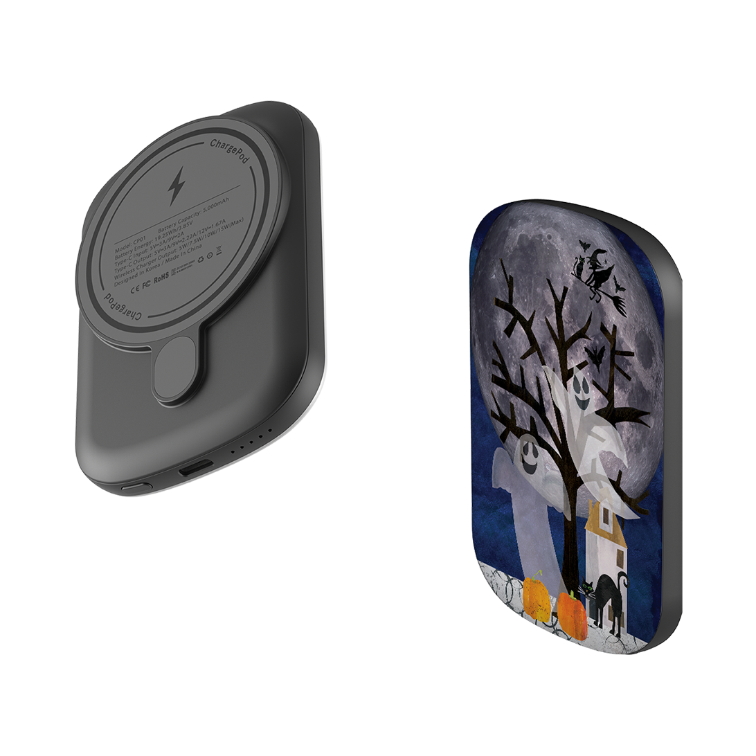 MagSafe Power Bank - Halloween Moon By Tracey English