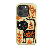 iPhone Tough Case - Halloween Folk Cat By Tracey English