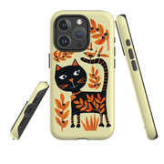 iPhone MagSafe Tough Case - Halloween Folk Cat By Tracey English