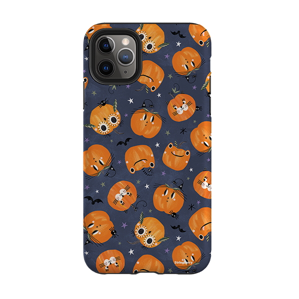 iPhone Tough Case - Halloween Pumpkin Dark By Ali Brookes