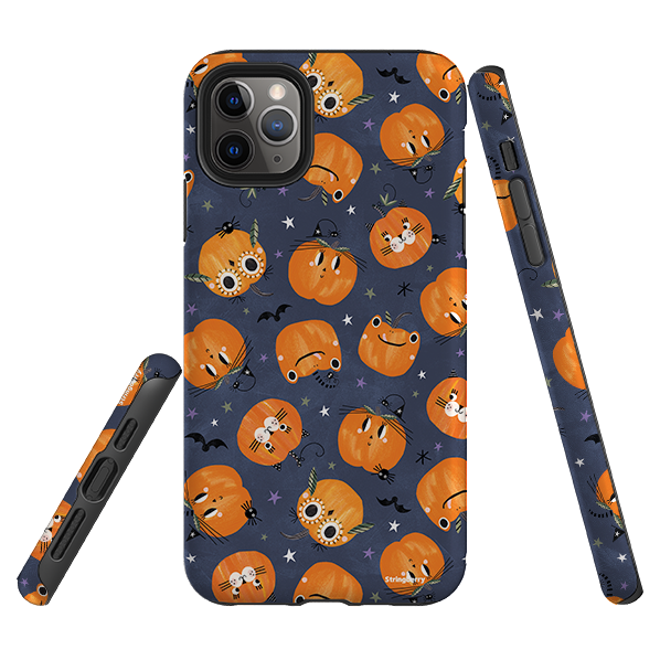 iPhone Tough Case - Halloween Pumpkin Dark By Ali Brookes