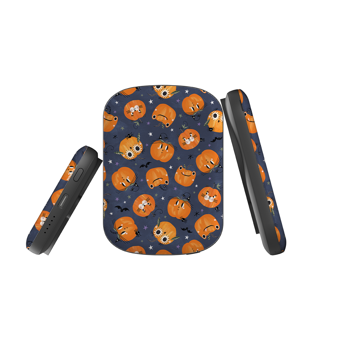 MagSafe Power Bank - Halloween Pumpkin Dark By Ali Brookes