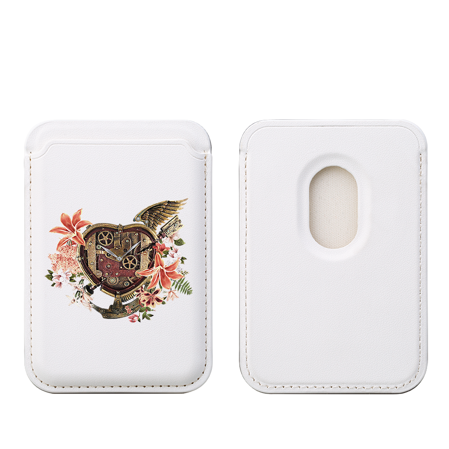 Heart Of Steel MagSafe Wallet- White