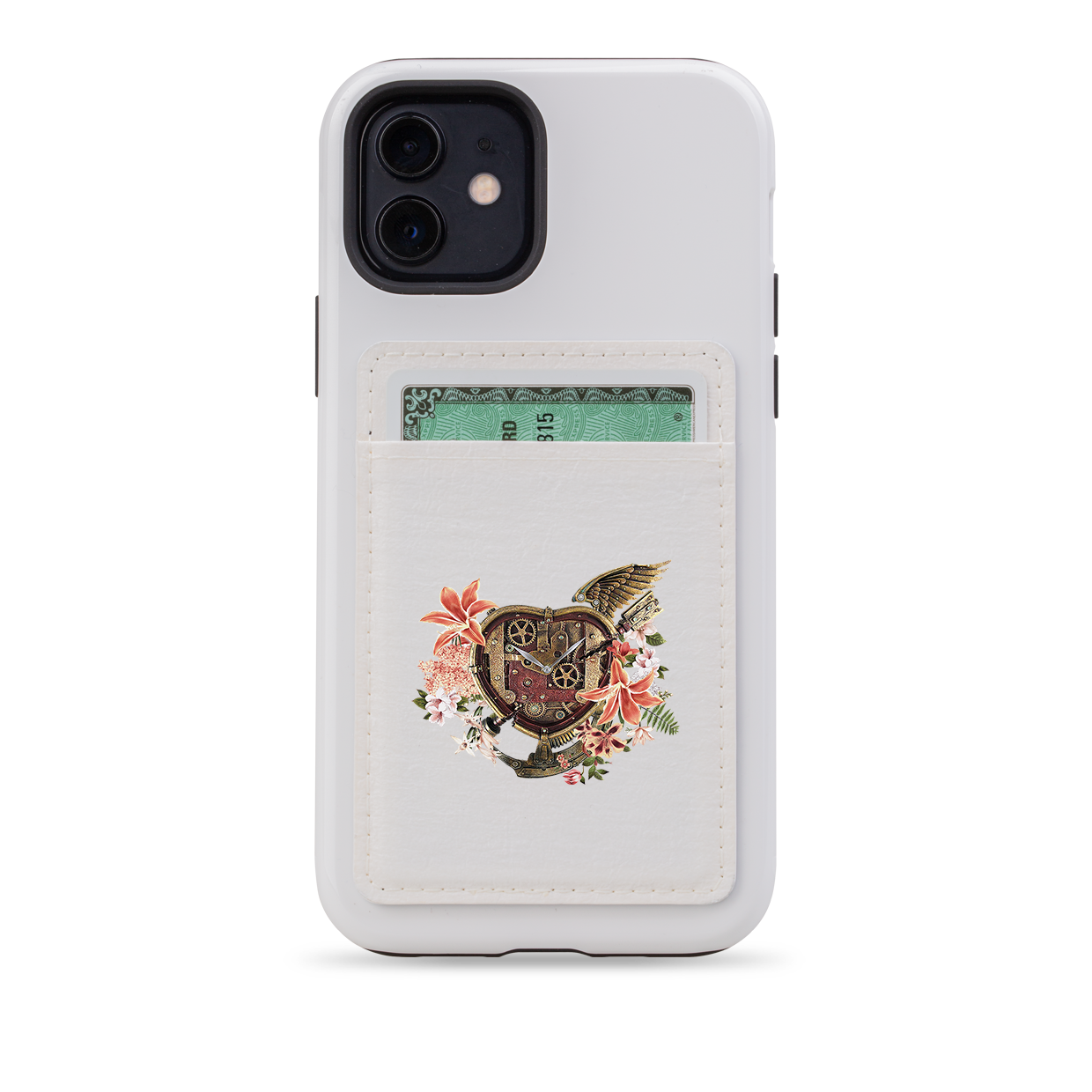 Heart Of Steel MagSafe Wallet- White