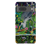Google Tough Case -  Heron Fishing By Bex Parkin