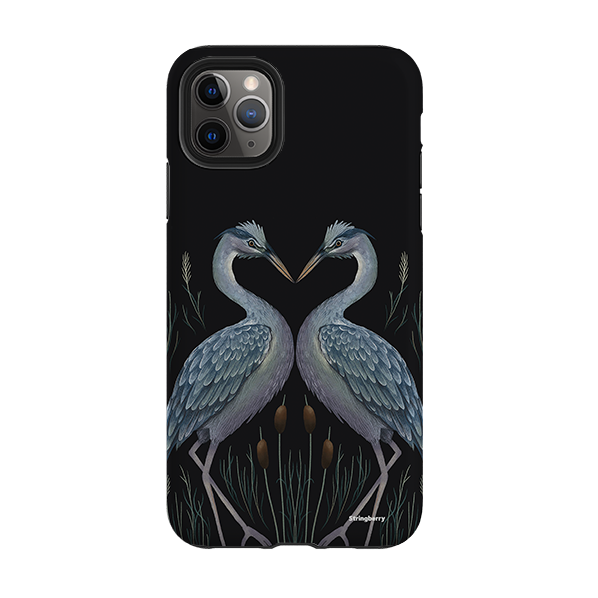 iPhone Tough Case - Heron Pair By Anna Stead