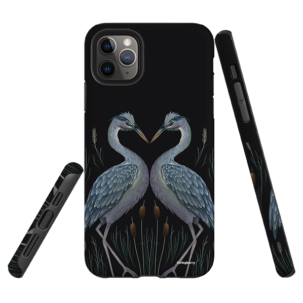 iPhone Tough Case - Heron Pair By Anna Stead
