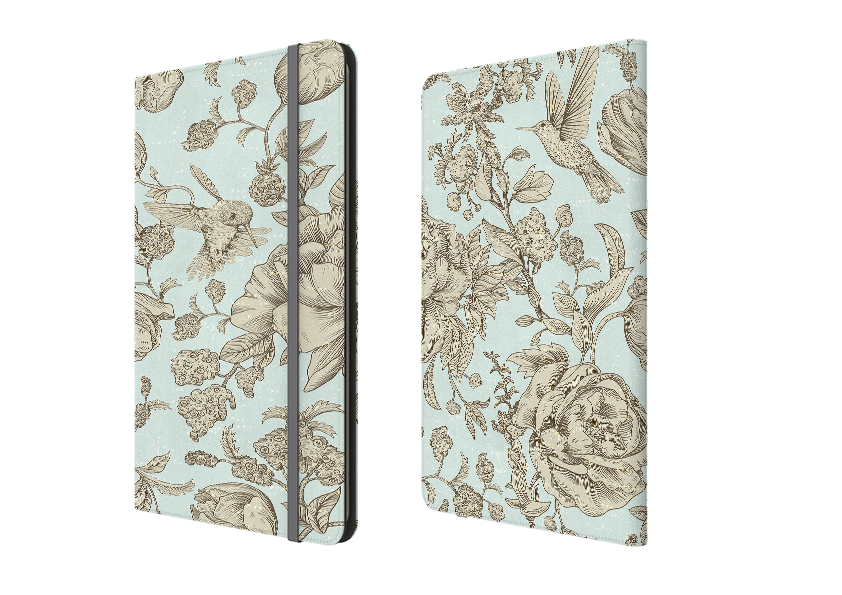 Highgrove Gardens Blue Folio Notebook