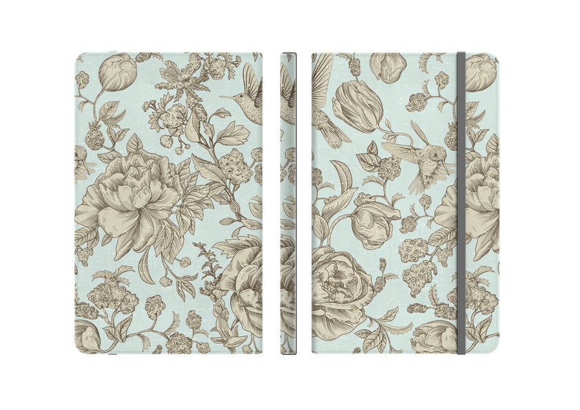 Highgrove Gardens Blue Folio Notebook
