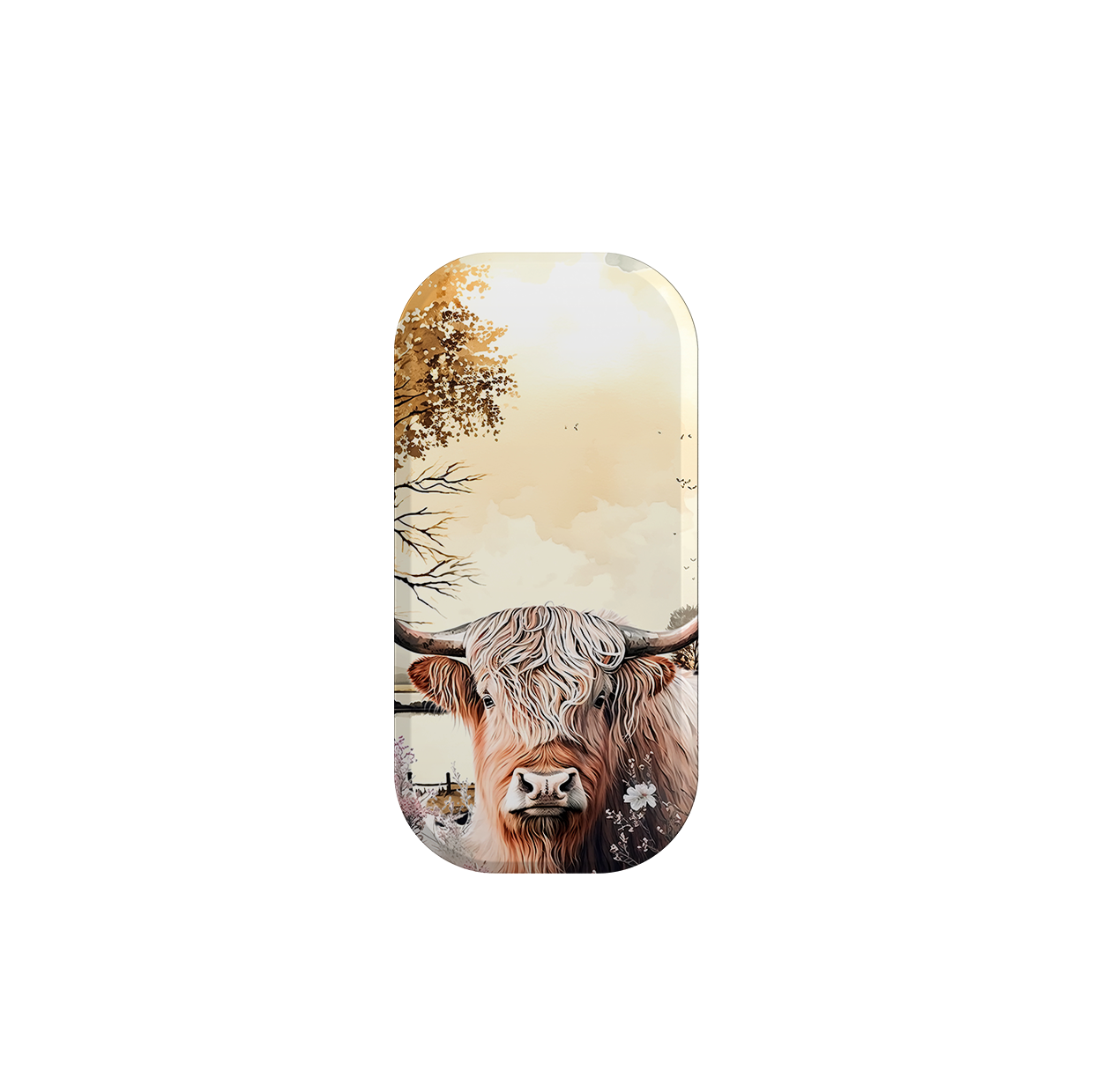 Highland Cow IV Phone Stand