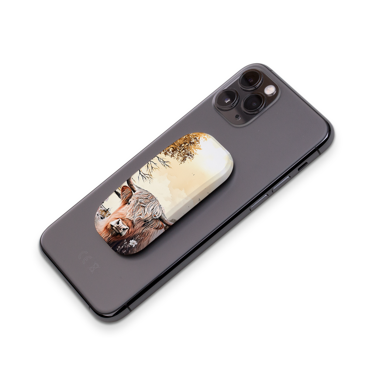 Highland Cow IV Phone Stand