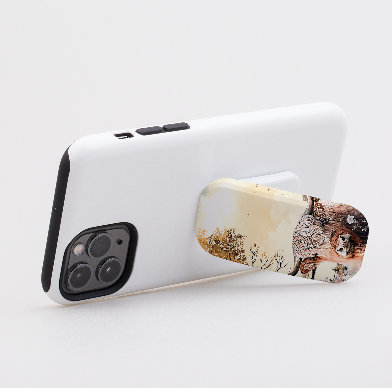 Highland Cow IV Phone Stand