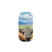 Highland Cow V Phone Stand