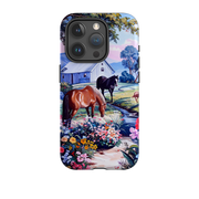 iPhone Tough Case - Horse Garden