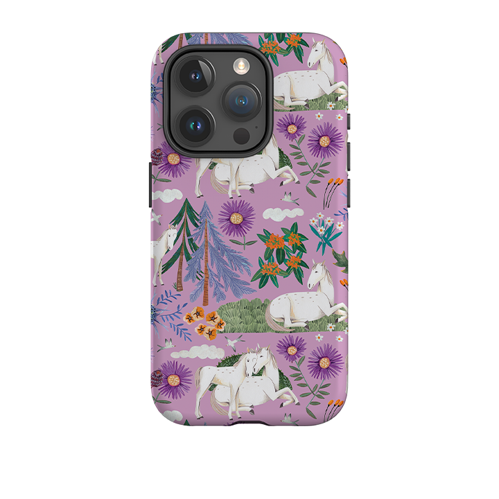 iPhone Tough Case - Horse Pattern By Caroline Bonne Muller