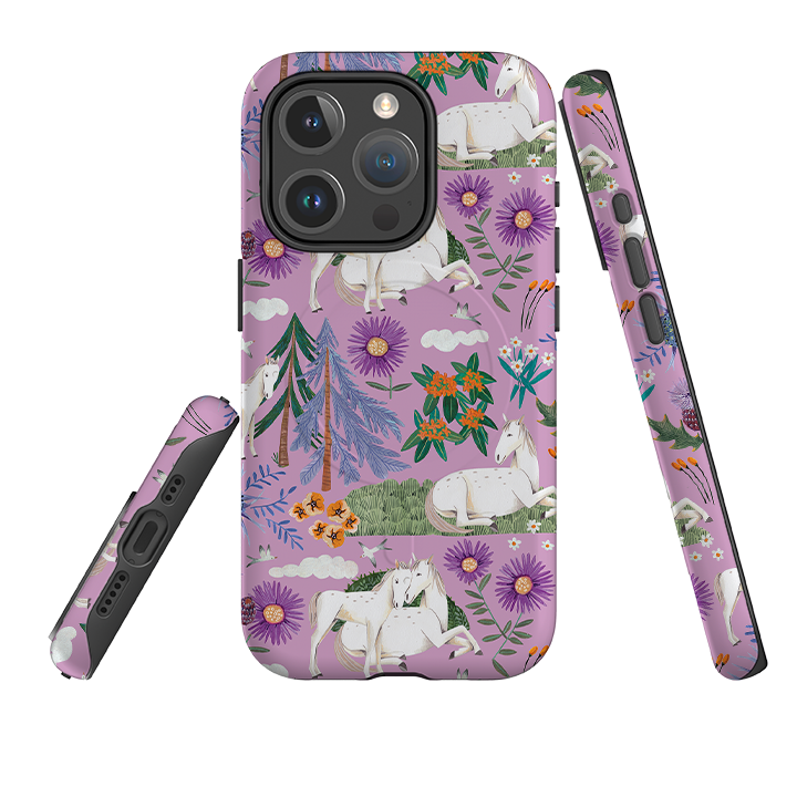 iPhone MagSafe Tough Case -  Horse Pattern By Caroline Bonne Muller