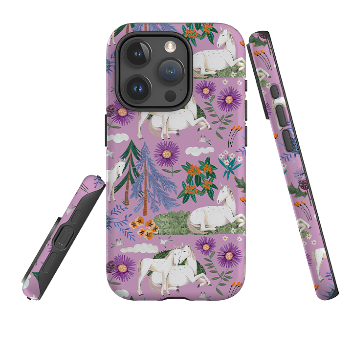 iPhone Tough Case - Horse Pattern By Caroline Bonne Muller