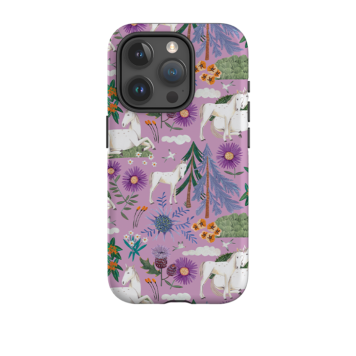 iPhone Tough Case - Horse Pattern II By Caroline Bonne Muller