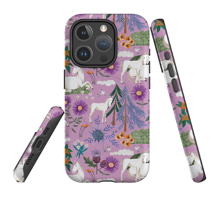 iPhone MagSafe Tough Case -  Horse Pattern II By Caroline Bonne Muller