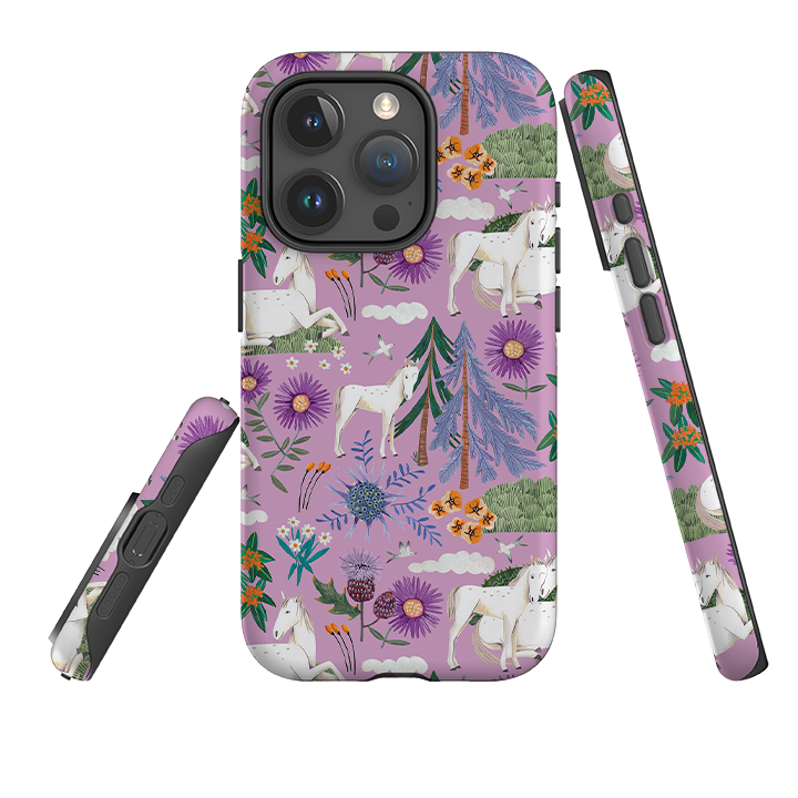 iPhone Tough Case - Horse Pattern II By Caroline Bonne Muller