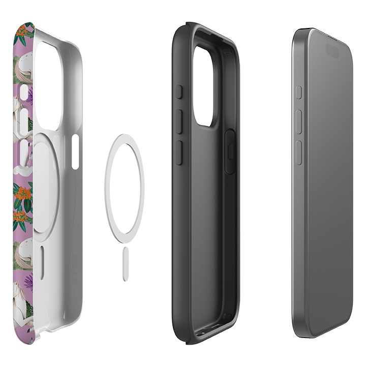 iPhone MagSafe Tough Case -  Horse Pattern II By Caroline Bonne Muller
