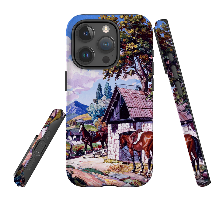 iPhone Tough Case - Horse Stables