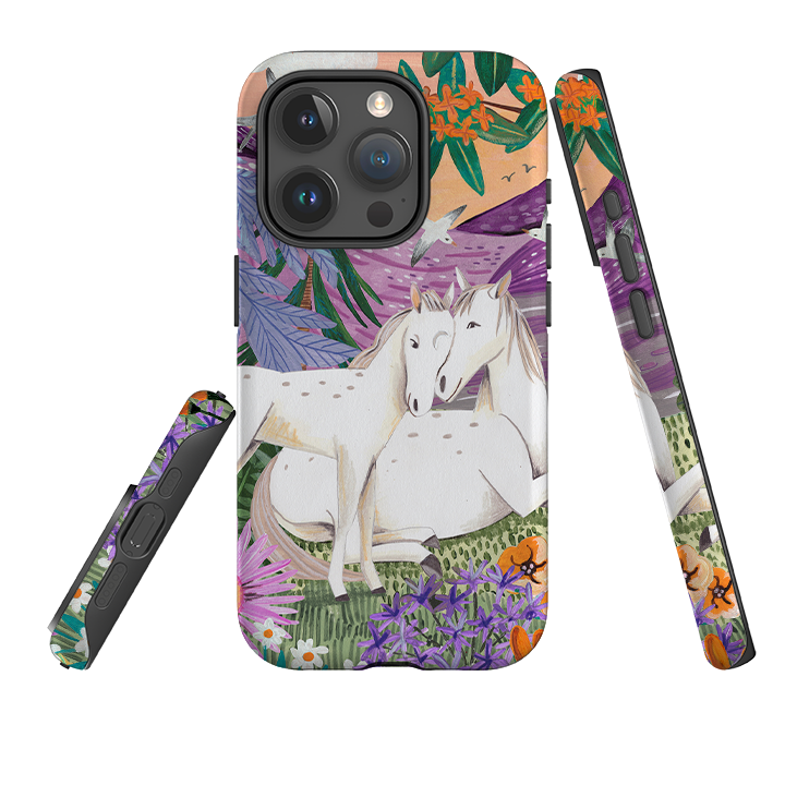 iPhone Tough Case - Horses By Caroline Bonne Muller