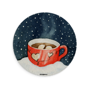 Hot Chocolate Vegan Leather Mouse Mat