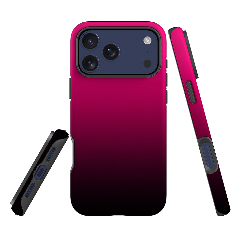 iPhone Tough Case - Hot Pink Ombre