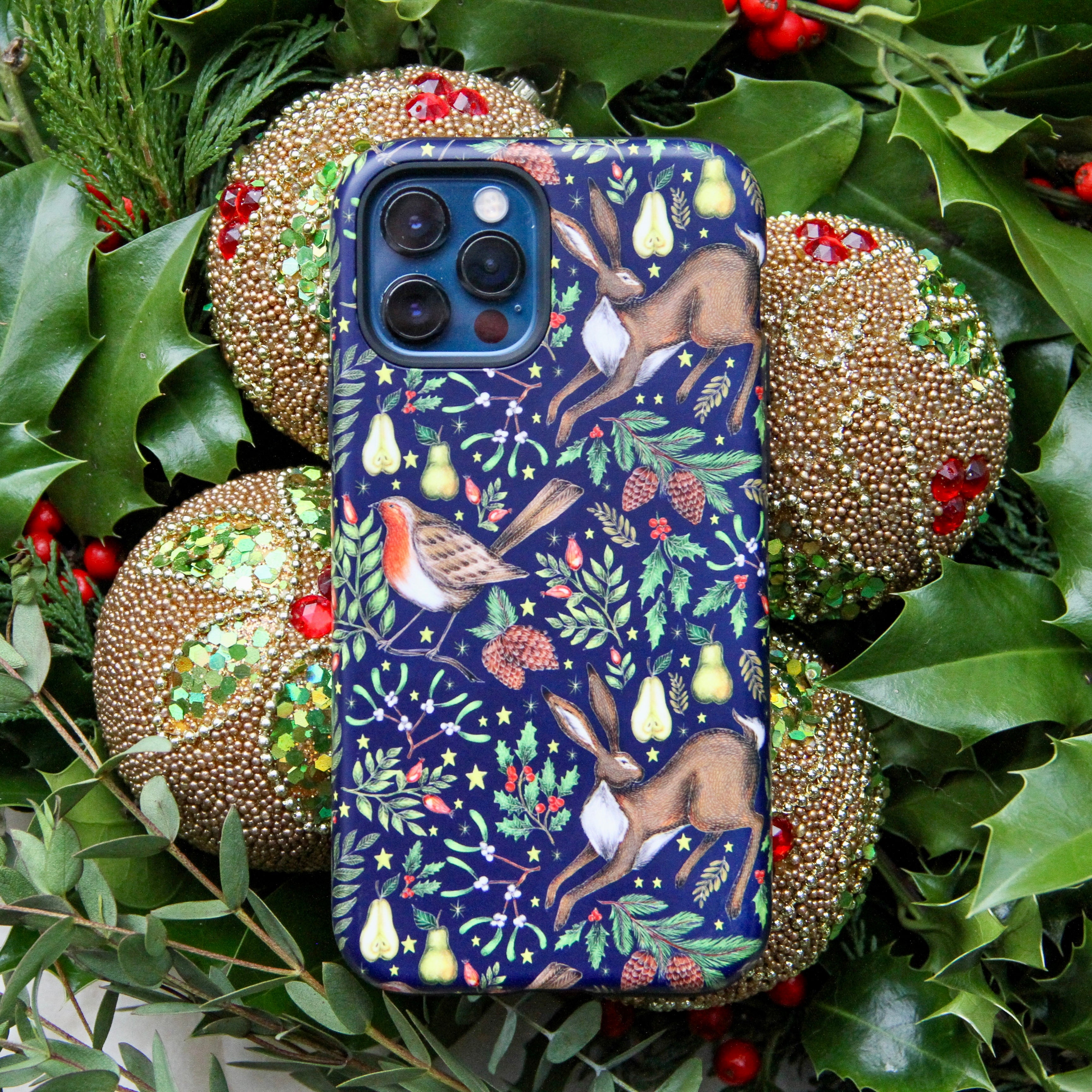 iPhone Tough Case - Christmas Garden By Catherine Rowe