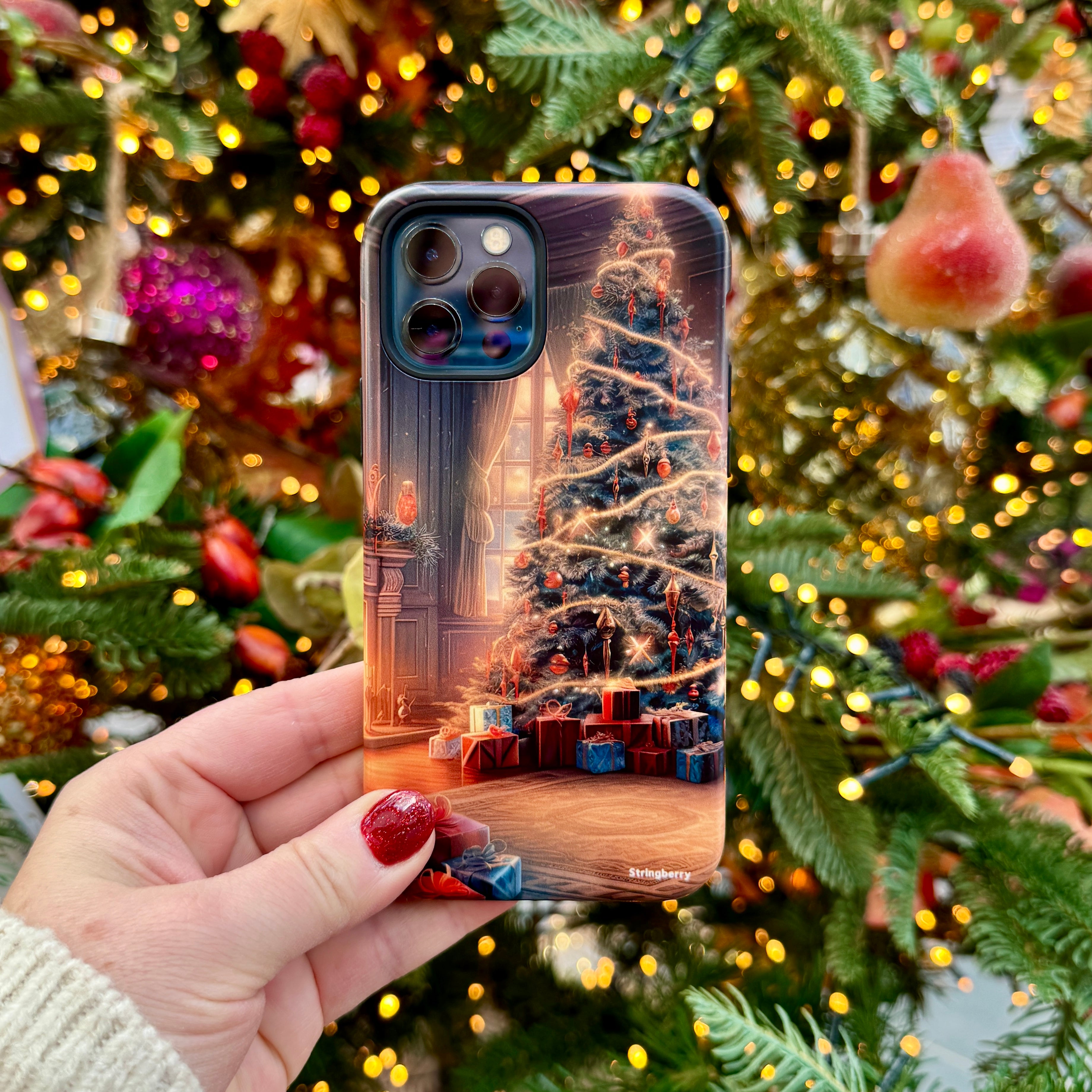 iPhone Tough Case - Holly Jolly Christmas