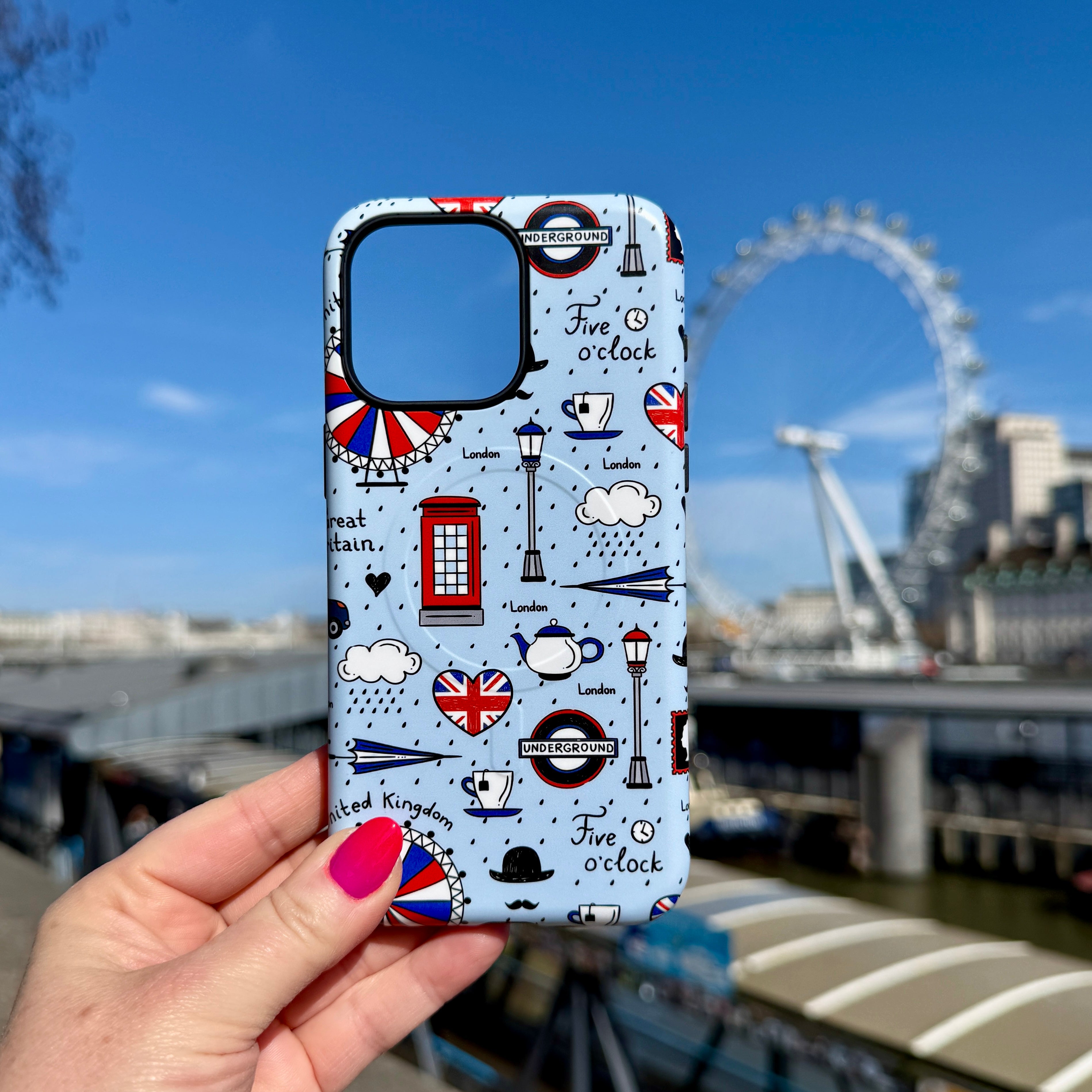 iPhone MagSafe Tough Case -  Blue London