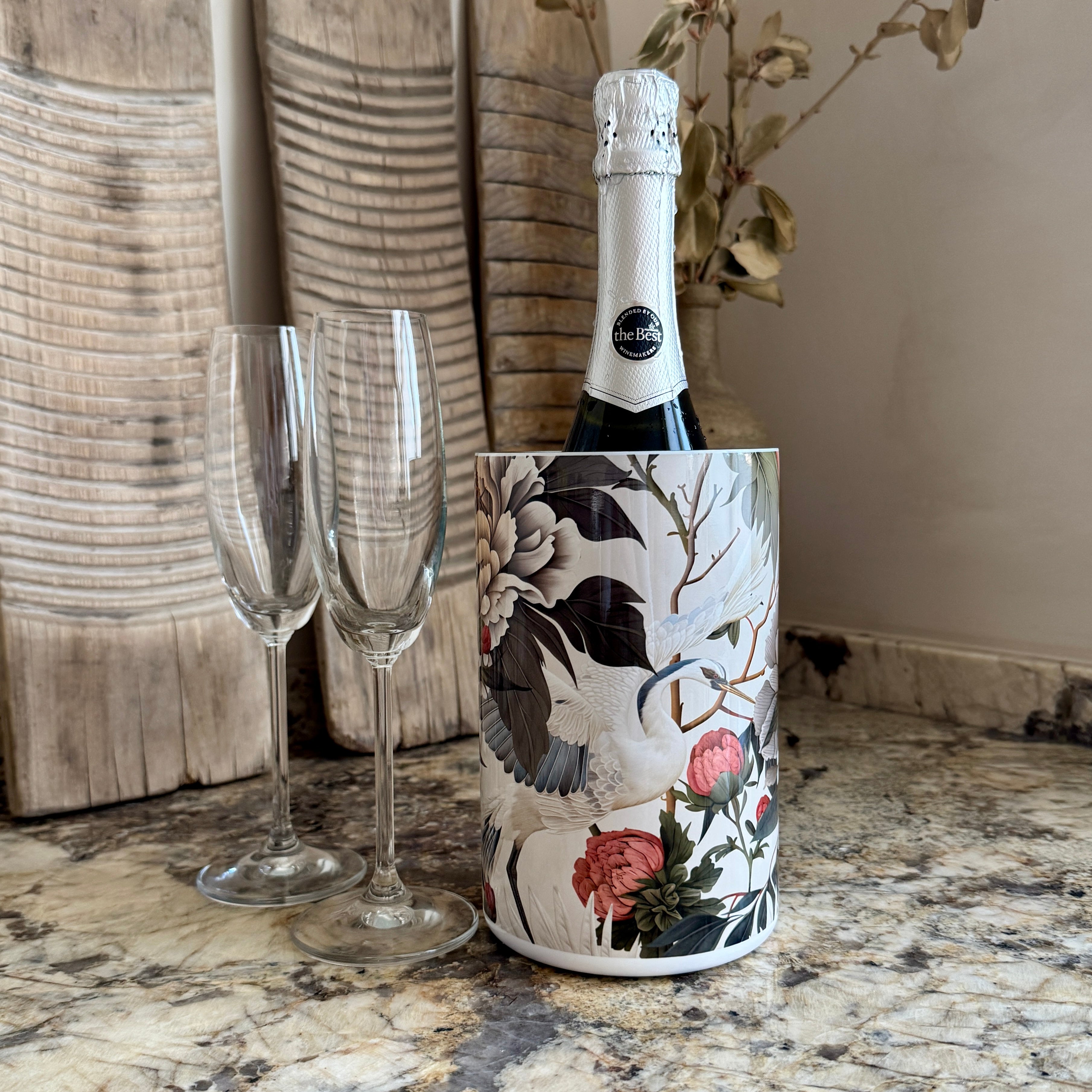 Royal Peonies II Wine Chiller Bucket
