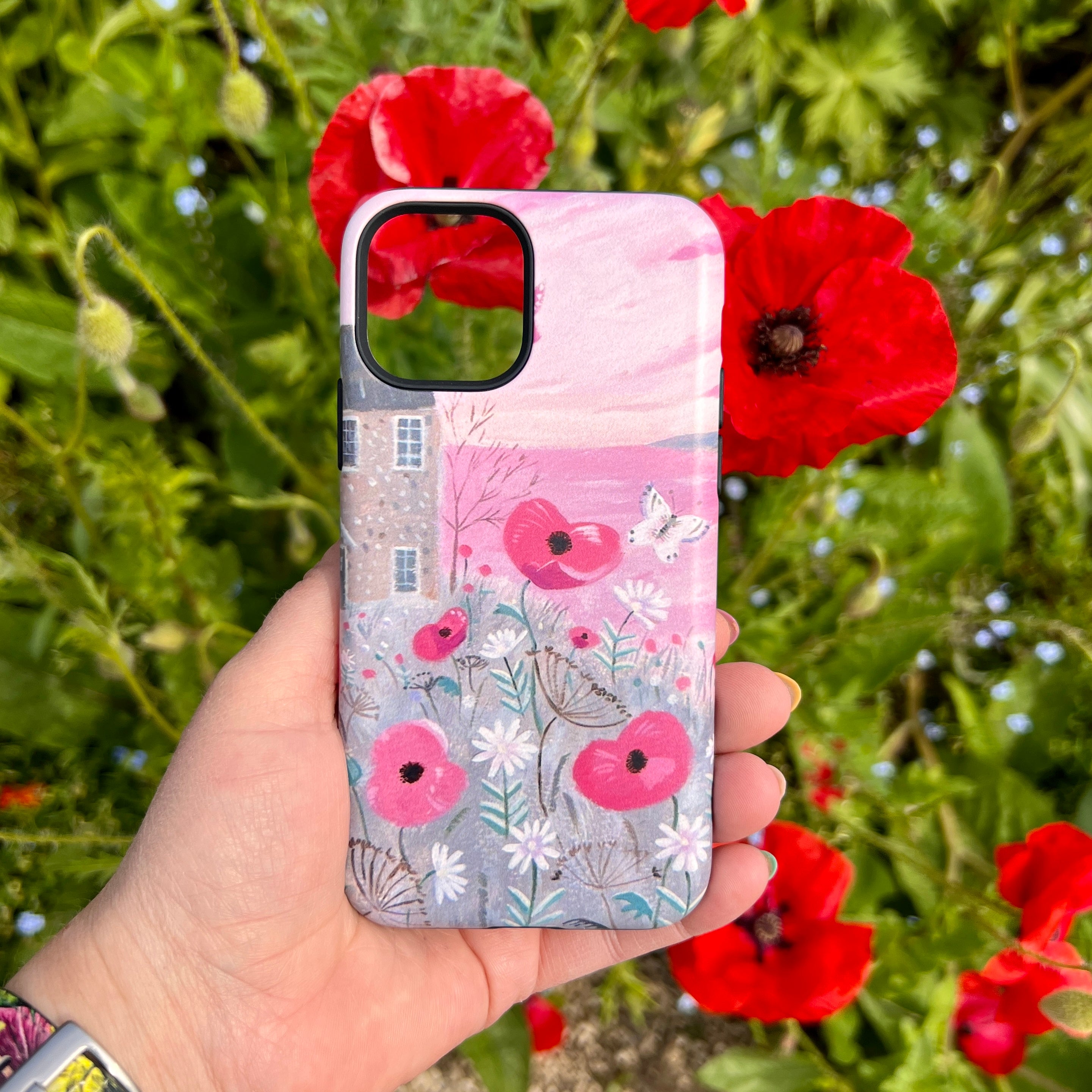 iPhone Tough Case - Seaside Flowers By Mary Stubberfield