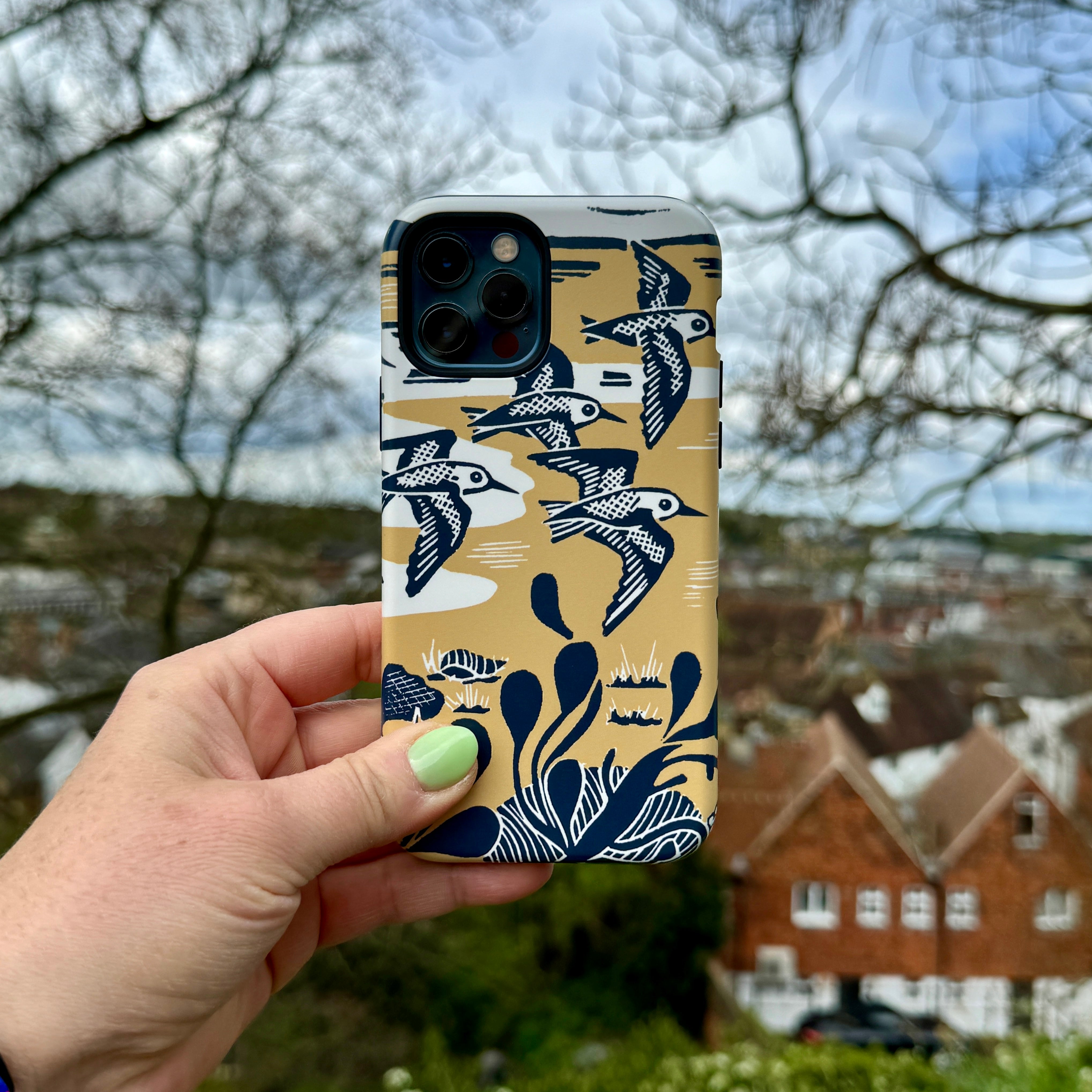 iPhone Tough Case - Sanderlings At The Shore By Kate Heiss
